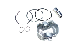 Image of Piston Kit. Complete with Piston Rings. Crank Mechanism. O.S 0.4 mm. Without TURBO. image for your 2000 Volvo C70   